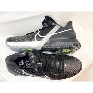 Nike React Infinity Run Flyknit 2 Golf Shoes Black CT0540-001 Size 8